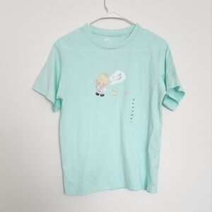 Uniqlo × Dimmo World Kids Ligjt Green Graphic Tee Size 160/ 13-14Y Unisex
